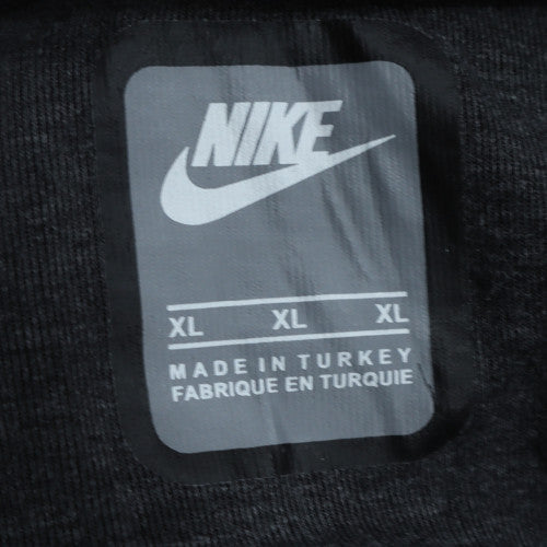 Nike Men's Grey Black Full Zip Hoodie XL Regular Fit