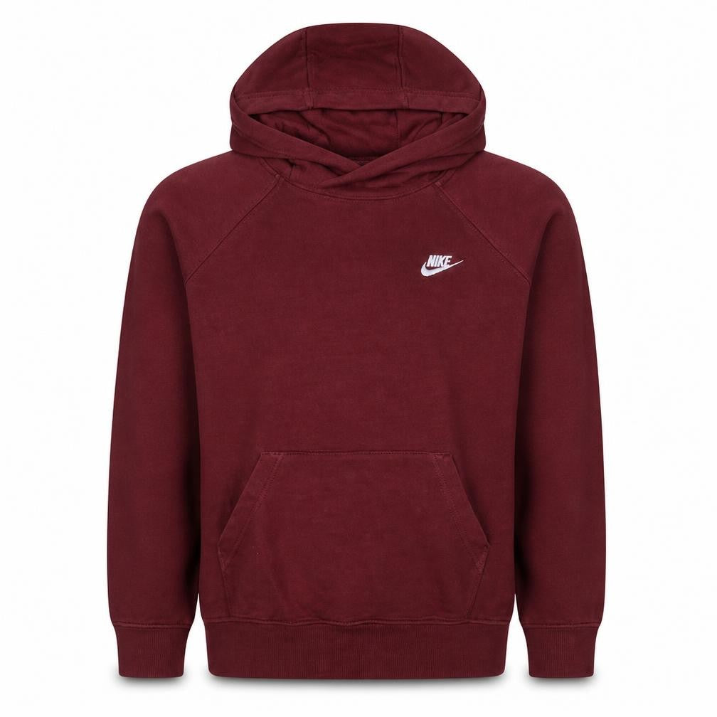 Nike Men's Red Pullover Hoodie M Regular Fit Sports Fleece