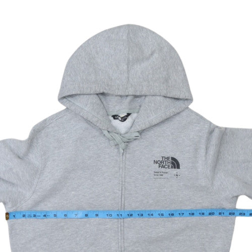 The North Face Men's Grey Full Zip Hoodie Size M Outdoor Fleece