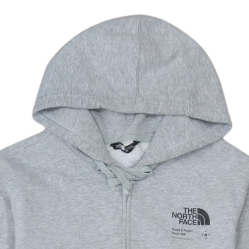 The North Face Men's Grey Full Zip Hoodie Size M Outdoor Fleece