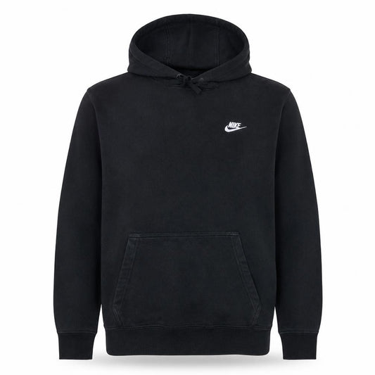 Nike Men's Black Pullover Hoodie M Regular Fit Logo Fleece