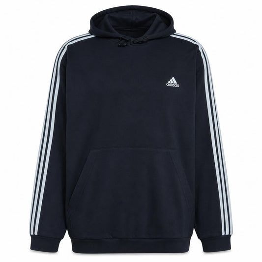 adidas Mens Black 2XL Pullover Hoodie with Logo Sports Style