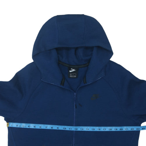 Nike Men's Blue Full Zip Hoodie L Regular Fit Fleece Sweatshirt