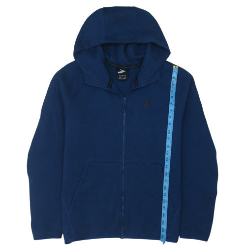 Nike Men's Blue Full Zip Hoodie L Regular Fit Fleece Sweatshirt