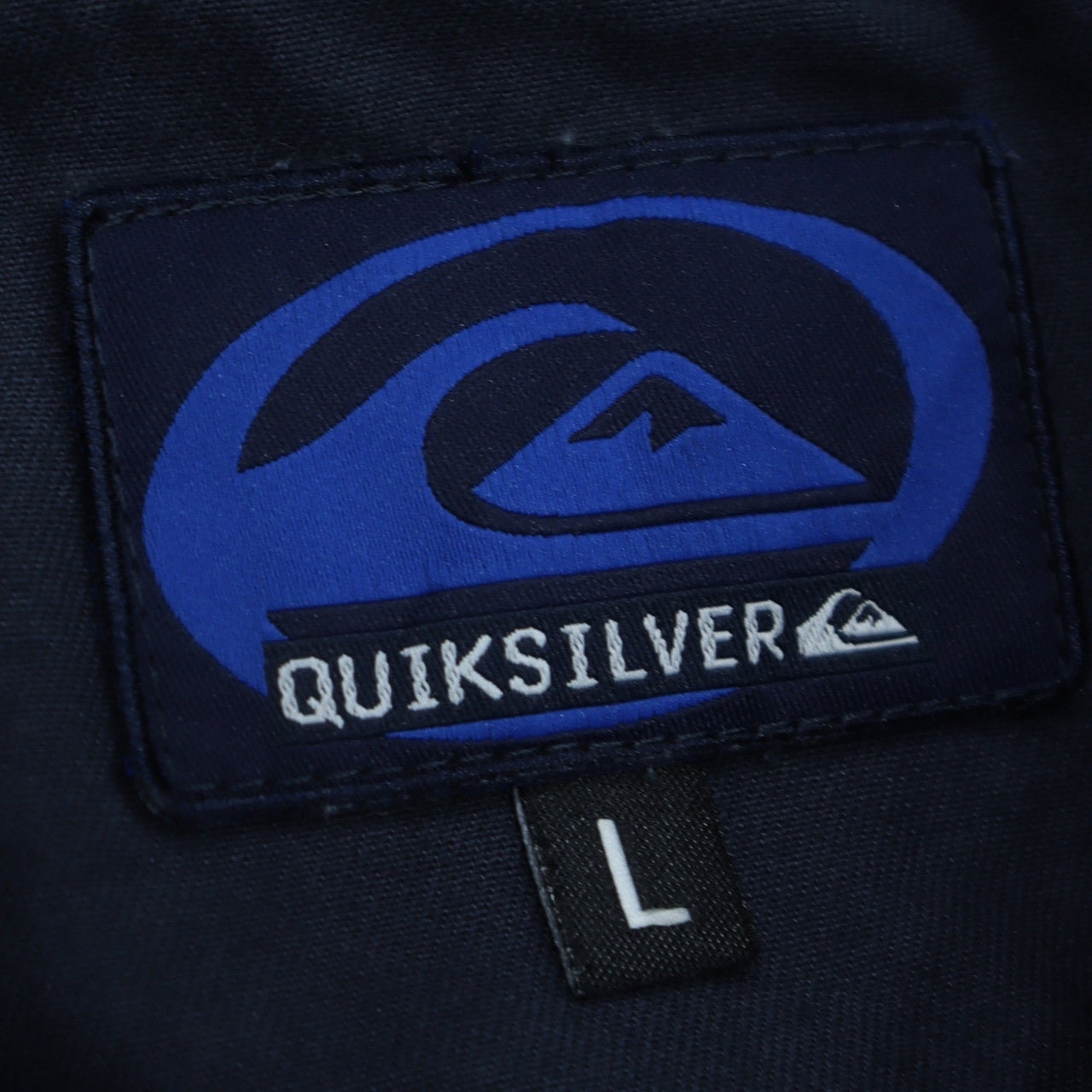 Quiksilver Men’s Blue Full Zip Cotton Jacket Size L Casual Retro