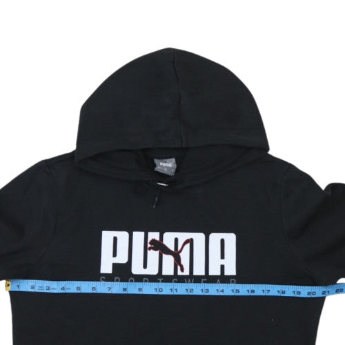 Puma Men's Black Pullover Hoodie Sportswear S Regular Fit