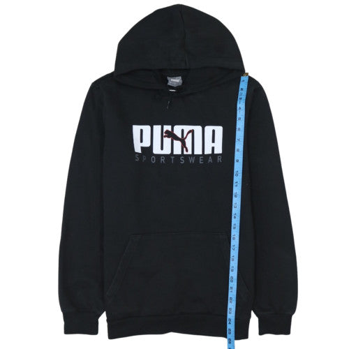 Puma Men's Black Pullover Hoodie Sportswear S Regular Fit