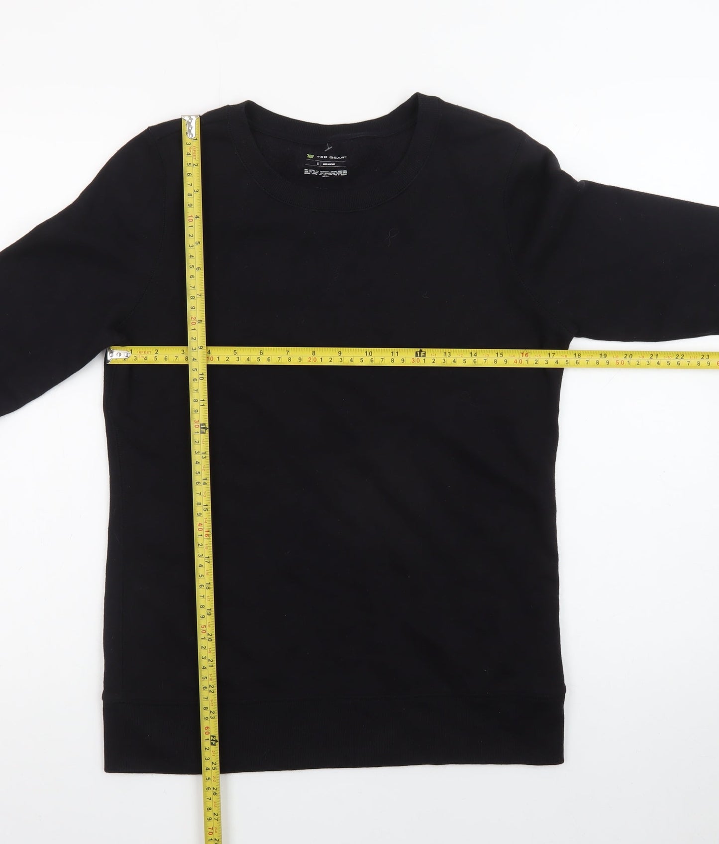 Tek Gear Men's Black Small Pullover Crew Neck Sweatshirt