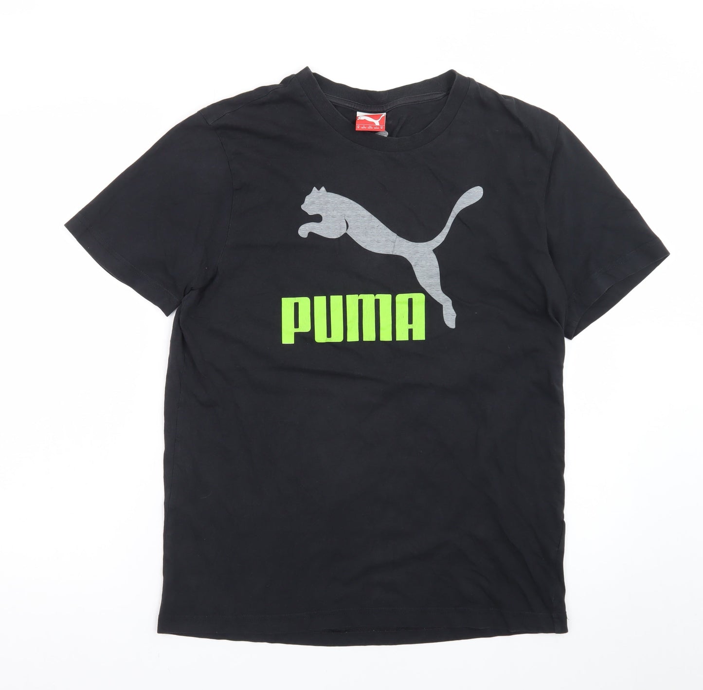 Puma Men's Black Graphic Sports T-Shirt Size M