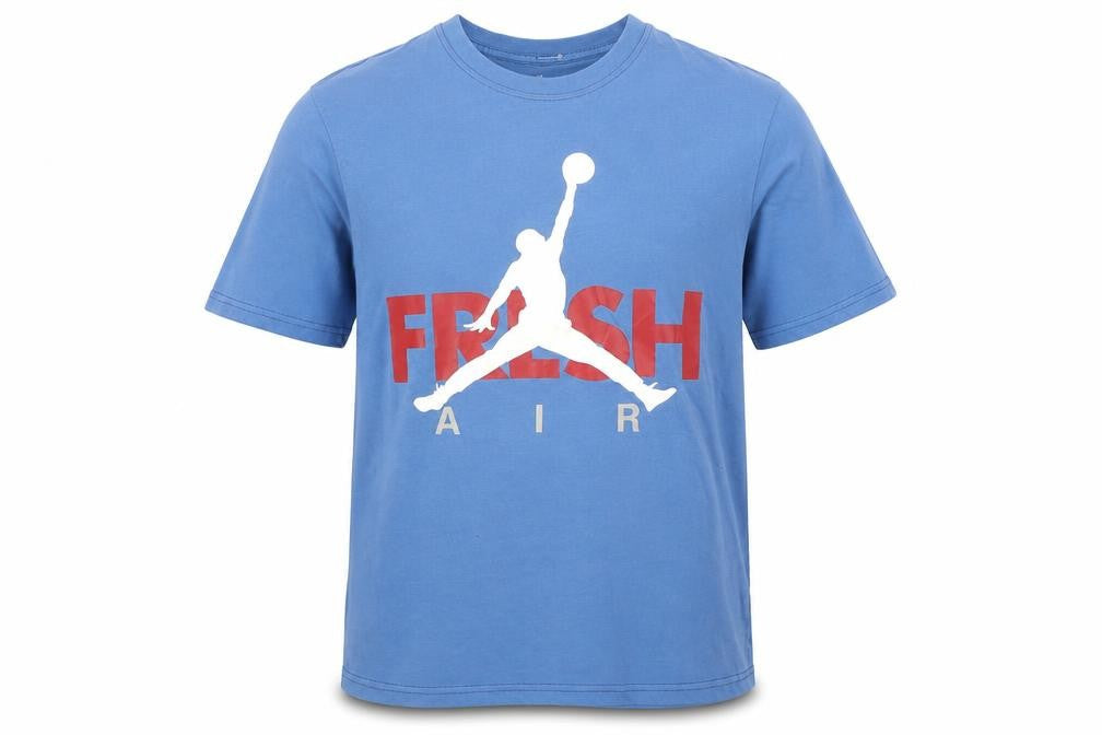 Nike Jordan Mens Blue XL Graphic Print Fresh Air T-Shirt