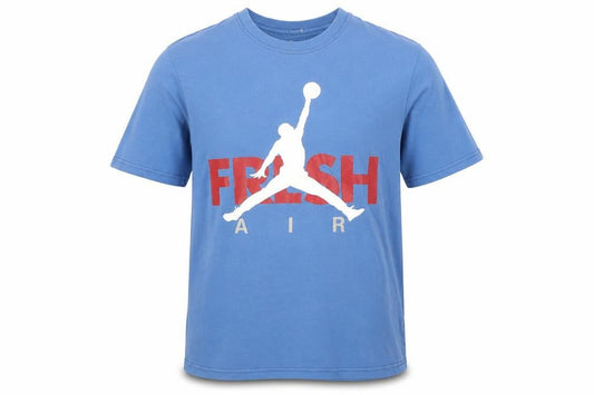 Nike Jordan Mens Blue XL Graphic Print Fresh Air T-Shirt