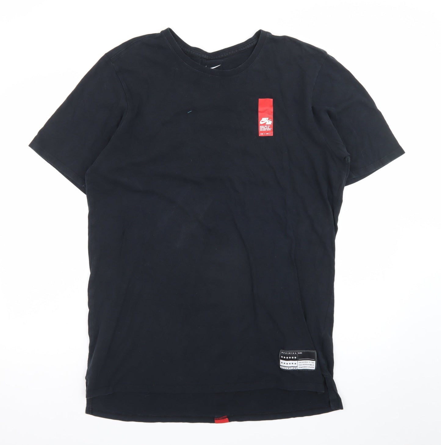 Nike Men's Black Air Graphic Regular Fit Cotton T-Shirt Size L