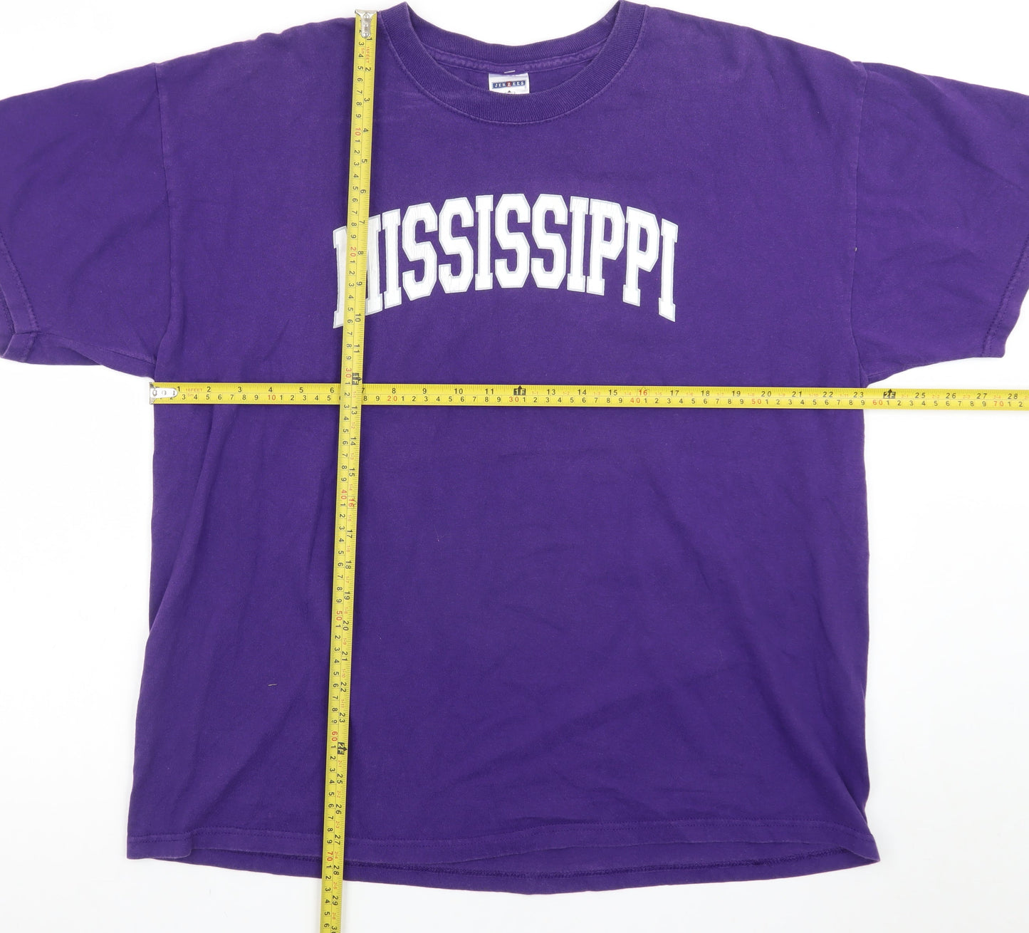 Jerzees Men’s Purple Mississippi XL Heavyweight Cotton T-Shirt