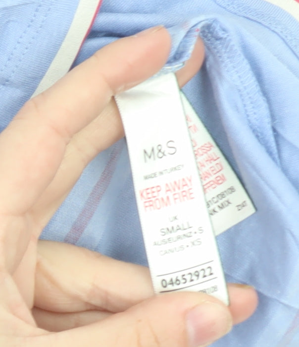 Marks and Spencer Women’s Blue Striped Tank Dress Size S Jersey Summer