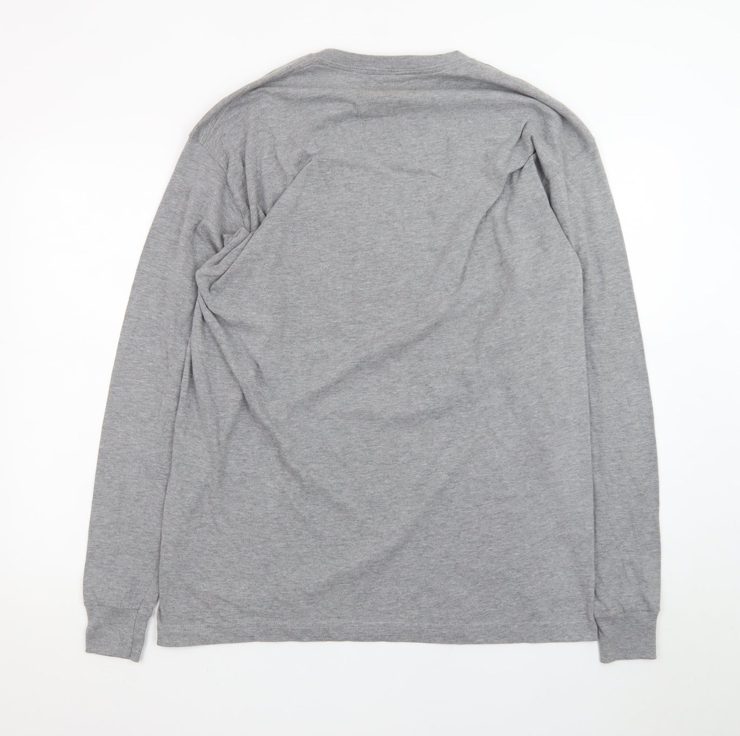 Blue 84 Men's Grey U.S. Army Long Sleeve Graphic T-Shirt Size L