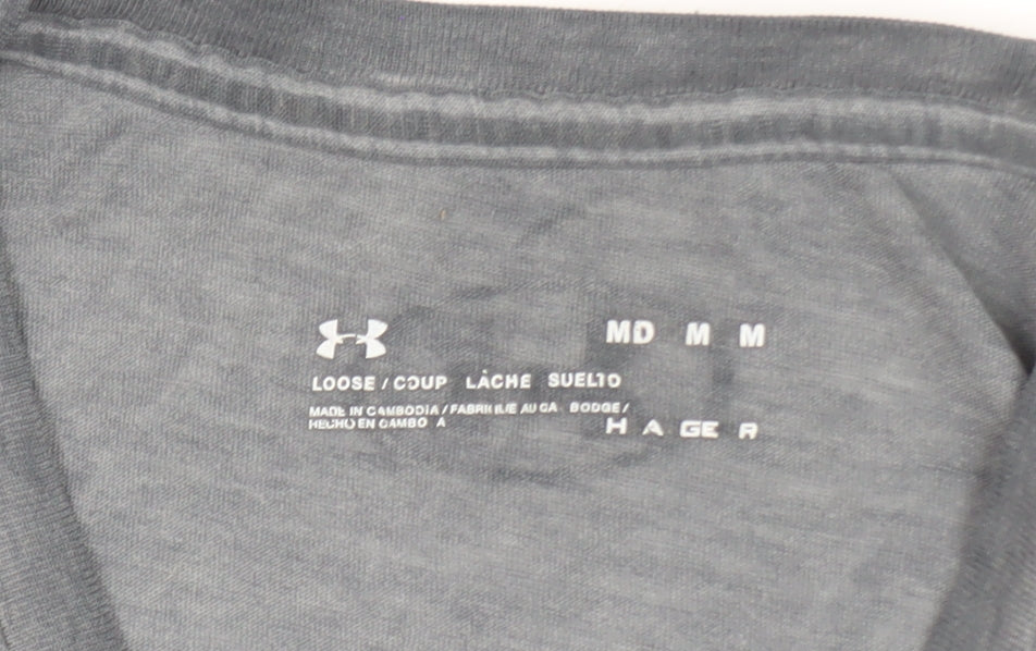 Under Armour Men's Grey Short Sleeve Crew Neck T-Shirt Size M