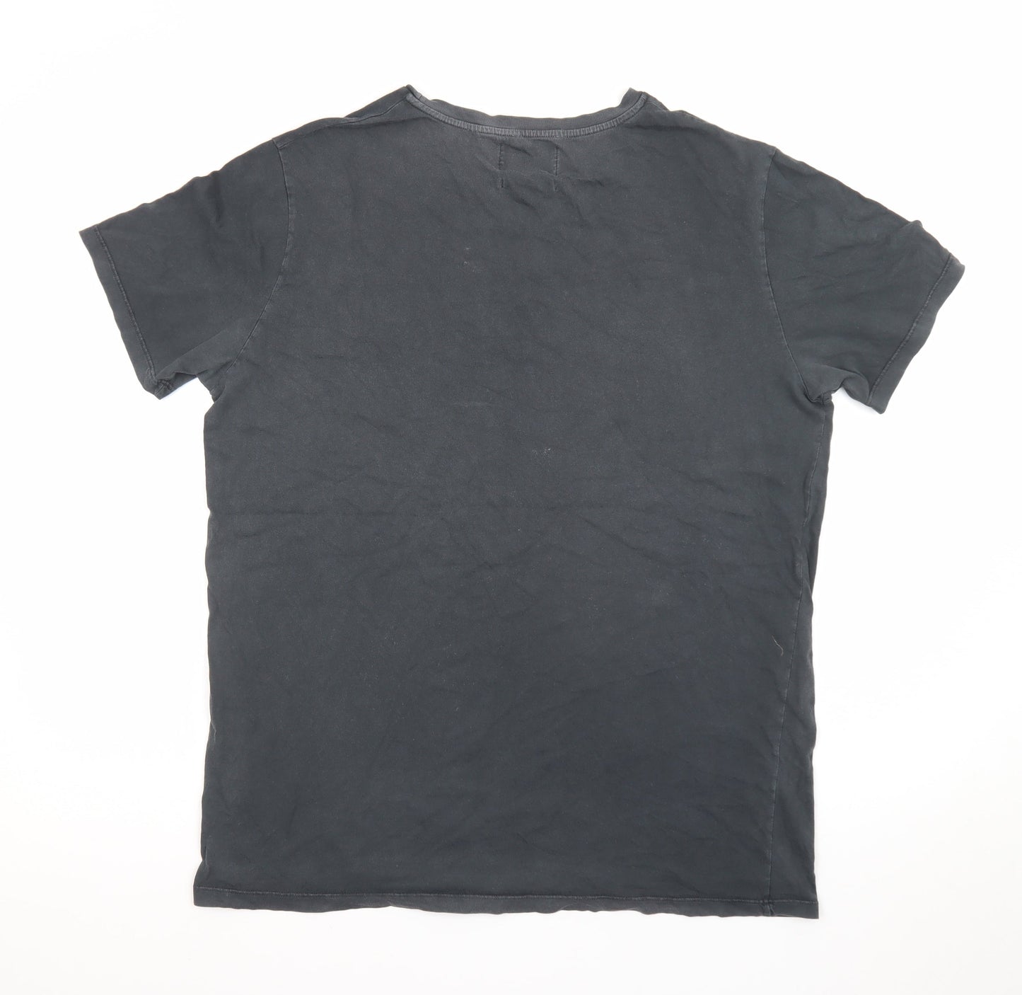 7 For All Mankind Men's Grey Los Angeles Cotton T-Shirt Size L