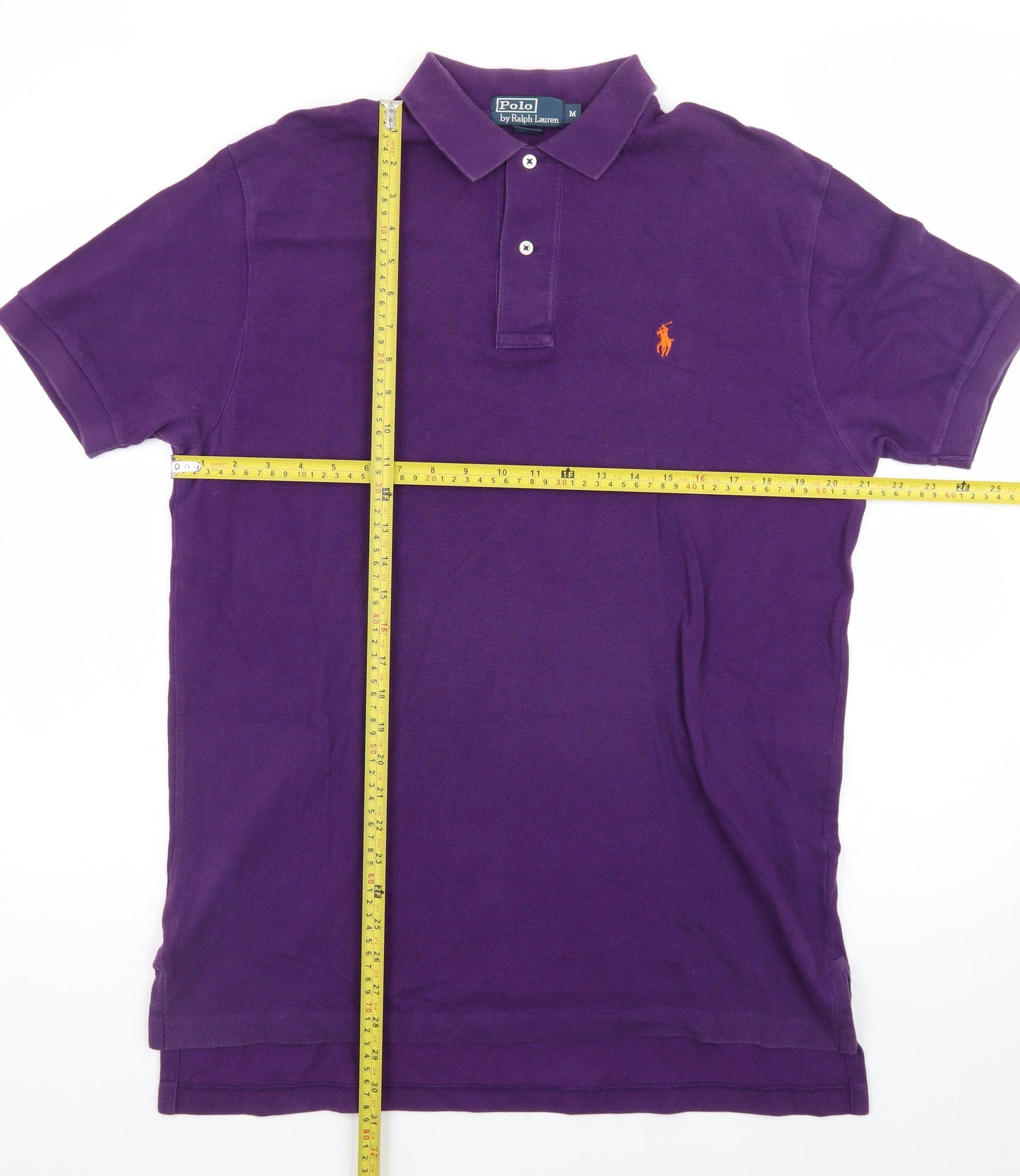 Ralph Lauren Men's Purple Cotton Polo Shirt Size M Classic Fit