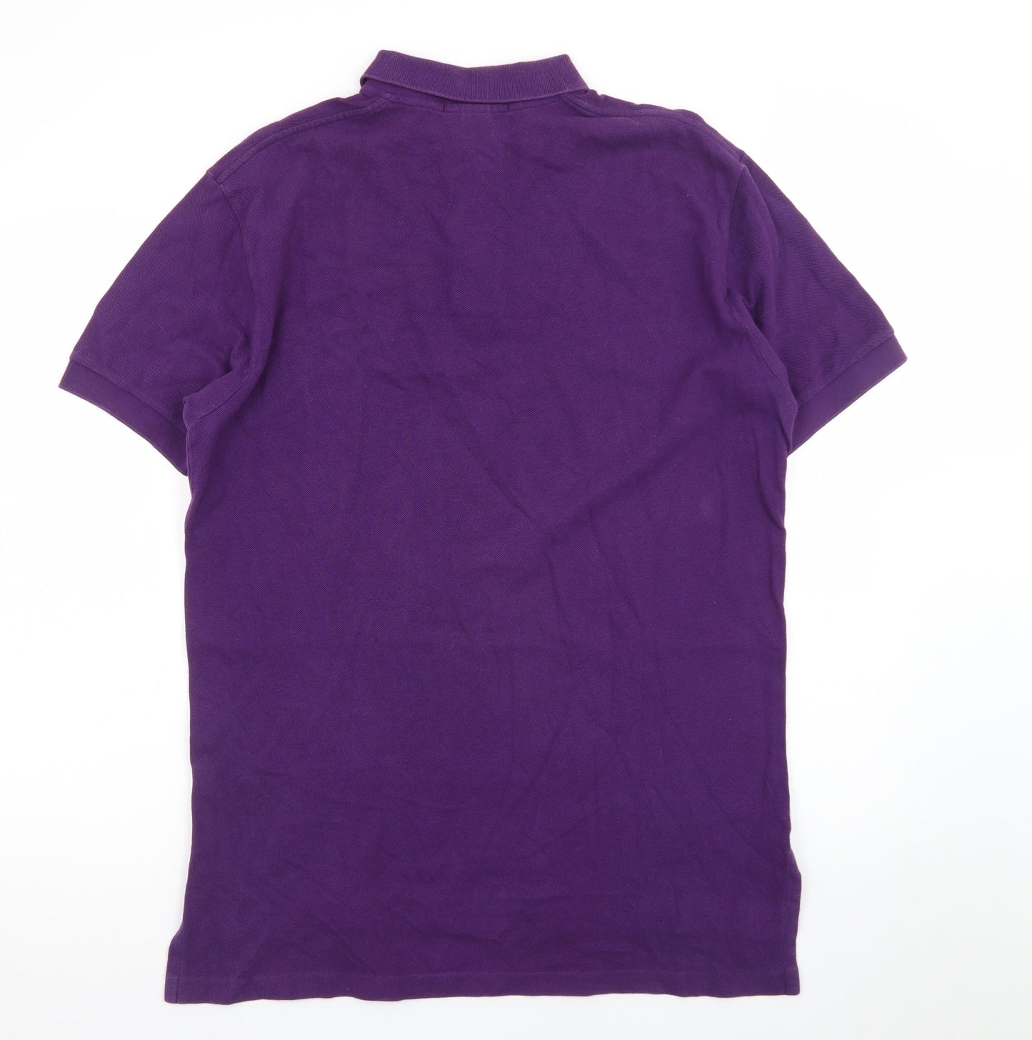 Ralph Lauren Men's Purple Cotton Polo Shirt Size M Classic Fit