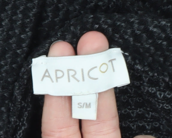 Apricot Women Black Cowl Neck Chunky Knit Jumper S