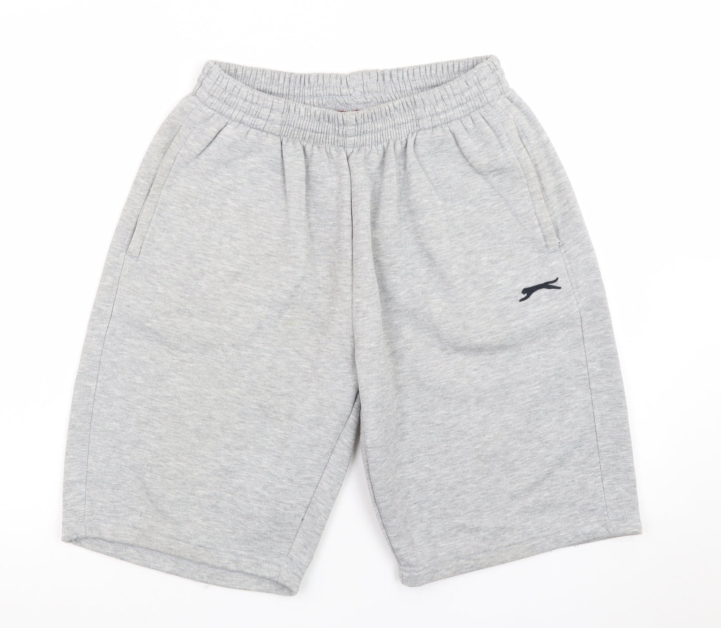 Slazenger Men's Grey XL Sweat Shorts Elastic Waist Pockets