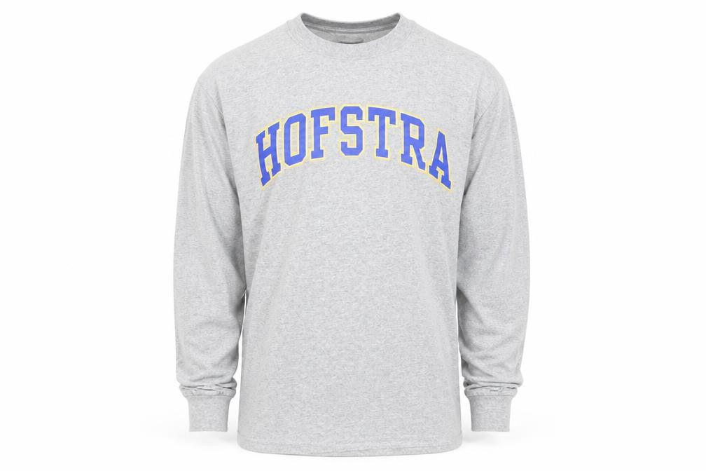 Steve & Barry's Men's Grey Hofstra Long Sleeve University T-Shirt Size S