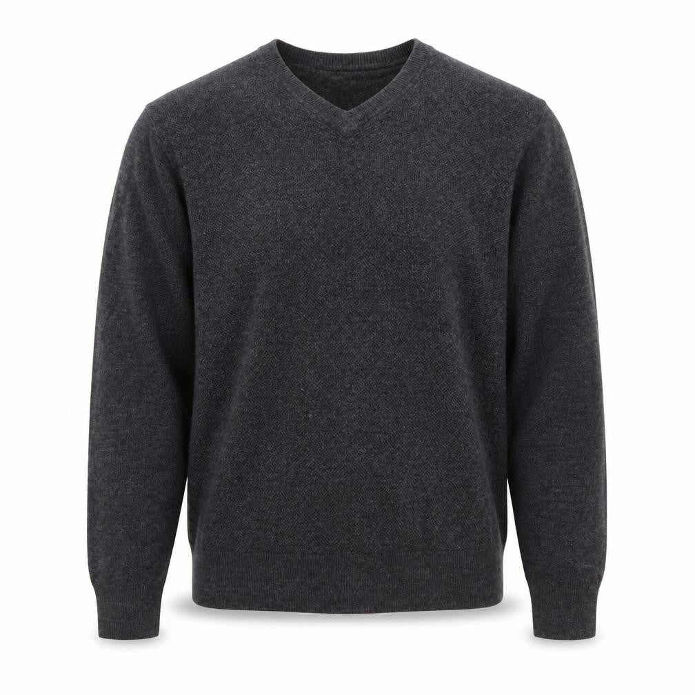 Dockers Men's Grey V-Neck Knit Pullover Jumper XL