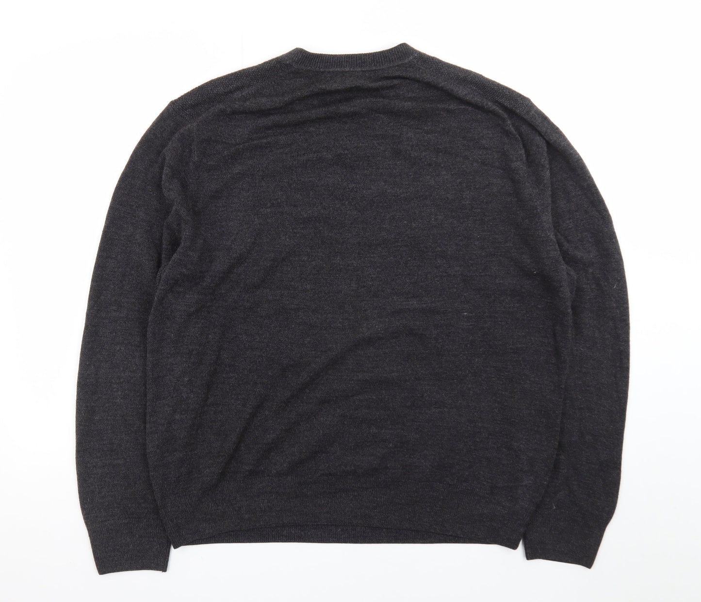 Dockers Men's Grey V-Neck Knit Pullover Jumper XL