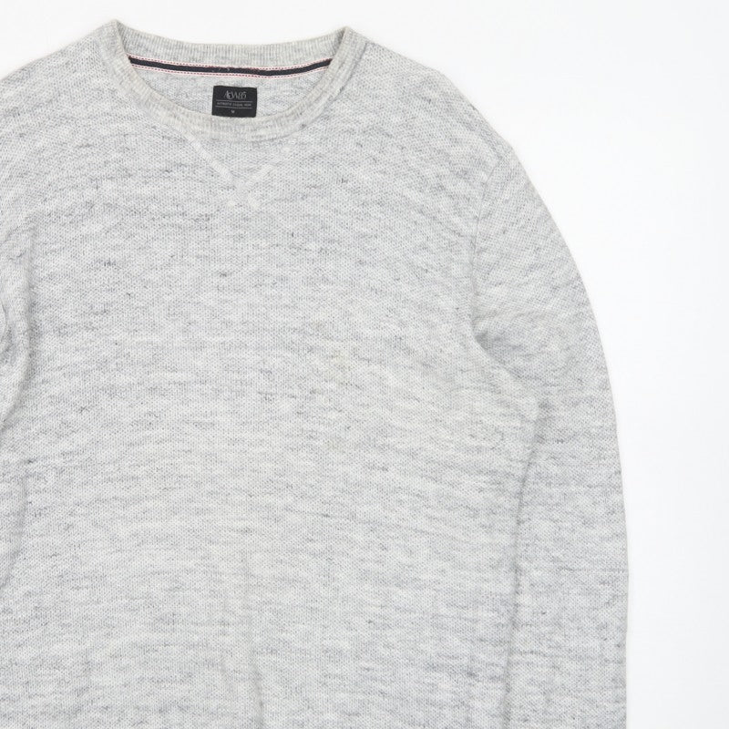 Additional view of ACW85 Men's Grey V-Neck Knit jumper, size M