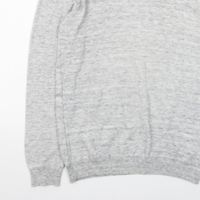 Additional view of ACW85 Men's Grey V-Neck Knit jumper, size M