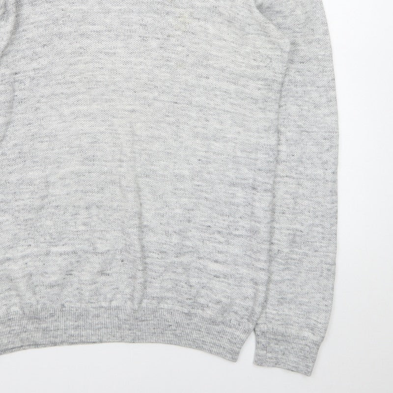 Additional view of ACW85 Men's Grey V-Neck Knit jumper, size M