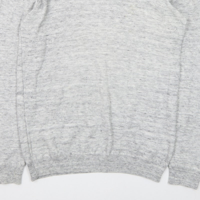 Additional view of ACW85 Men's Grey V-Neck Knit jumper, size M