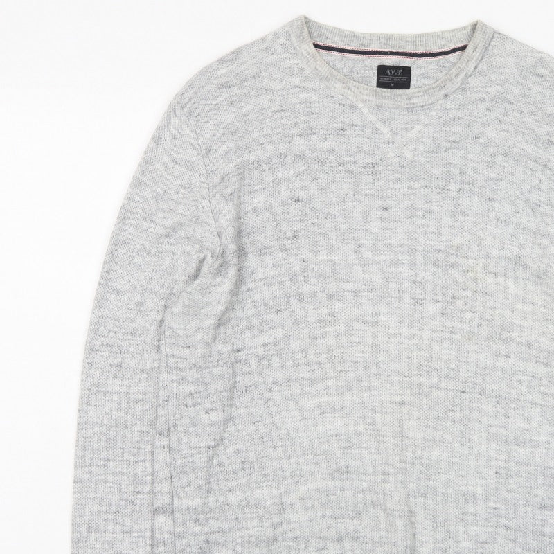 Additional view of ACW85 Men's Grey V-Neck Knit jumper, size M