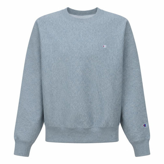 Champion Men's Grey Reverse Weave Crew Neck Sweatshirt Small
