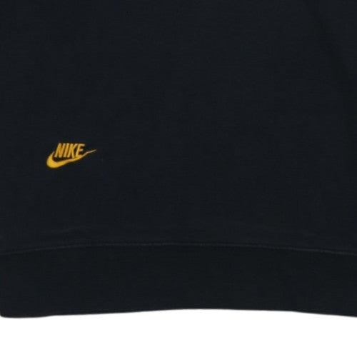 Nike Men's Black Embroidered Logo Sweatshirt Size M Crew Neck