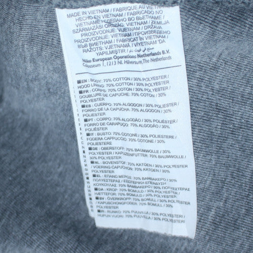 Nike Men’s Grey Full Zip Hoodie Jacket L Sportswear