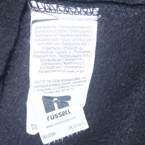 Russell Men's Black Pullover Hoodie RP Reactive Parts Logo Size L