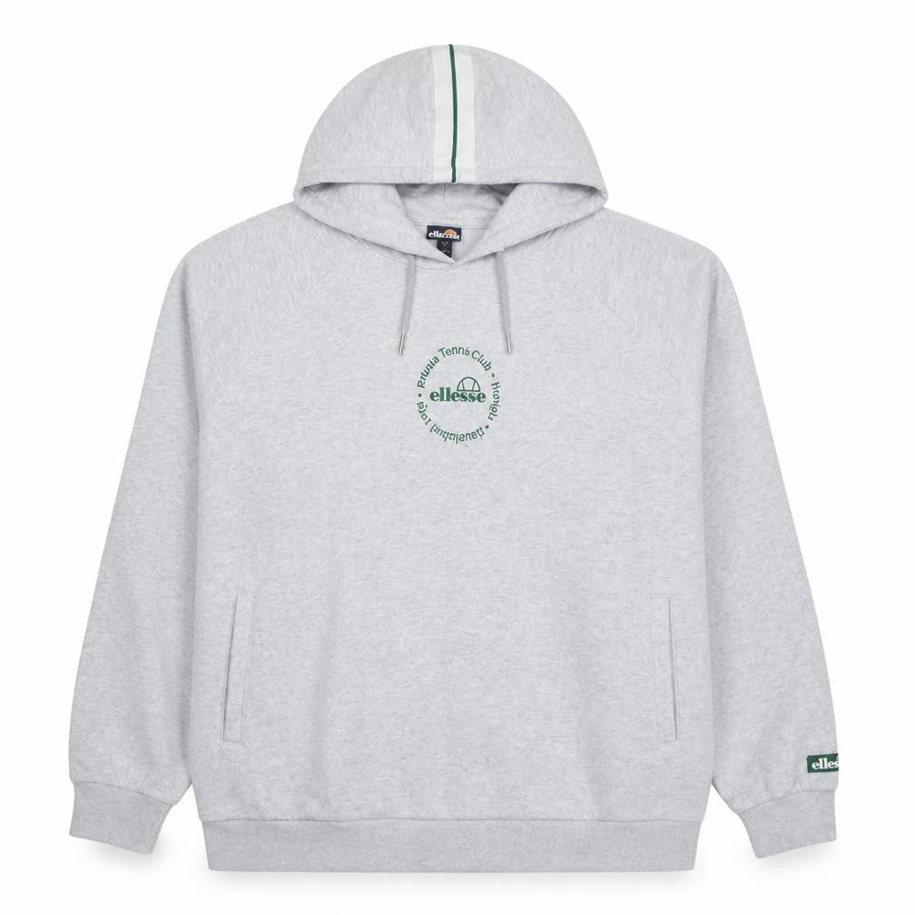 Ellesse Men's Grey XL Pullover Hoodie Fleece Tennis Club Logo