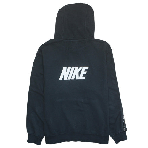 Nike Women's Black Large Pullover Hoodie with Logo Trim