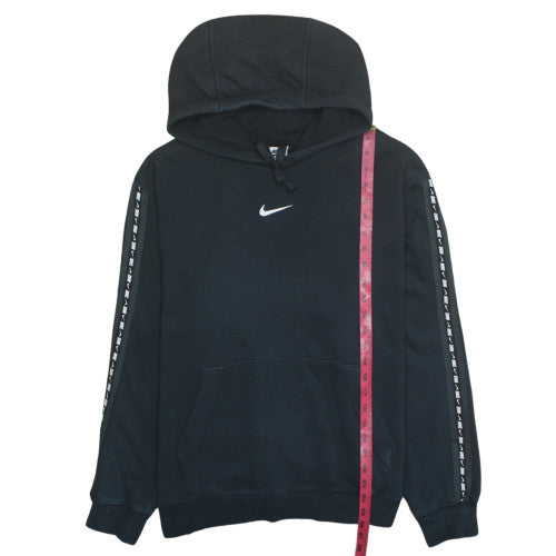 Nike Women's Black Large Pullover Hoodie with Logo Trim