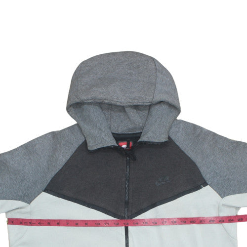 Nike Men's Grey Full Zip Hoodie XL Sports Fleece Jacket