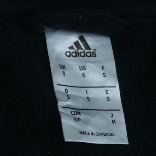 adidas Men's Black Full Zip Hoodie S Sports Fleece Jacket