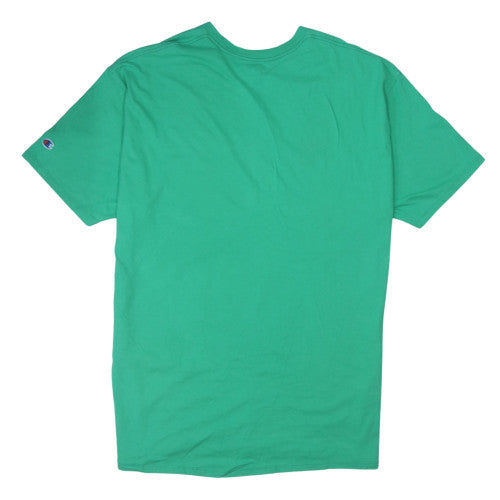 Champion Men's Green 2XL Crew Neck Graphic Print T-Shirt