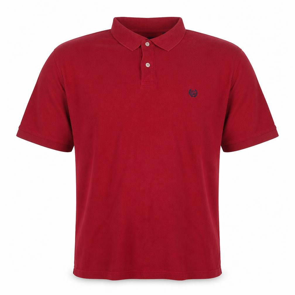 Chaps Men's Red Cotton Short Sleeve Polo Shirt XXL