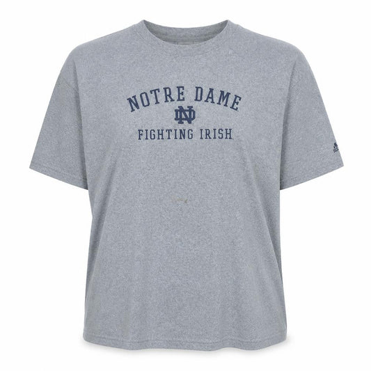 Adidas Women’s Grey Notre Dame 2XL Basic Sports T-Shirt