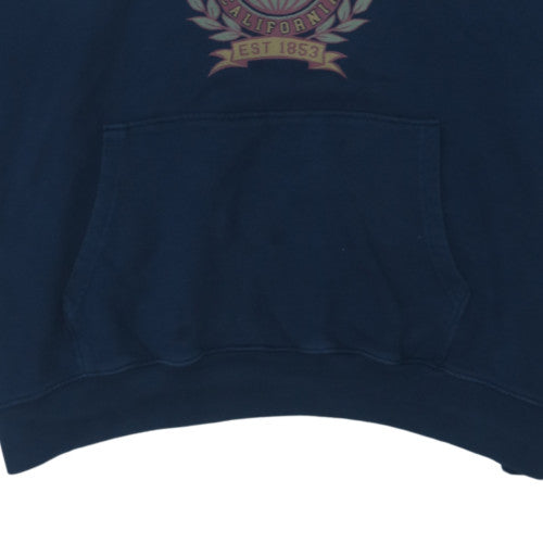 Levi's Men's Blue 3XL Pullover Hoodie Graphic Logo Fleece