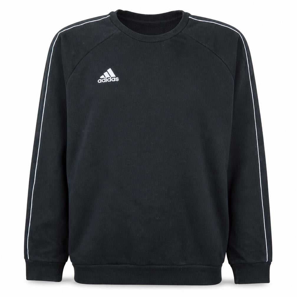 Adidas Men's Black L Pullover Crew Neck Fleece Sweatshirt