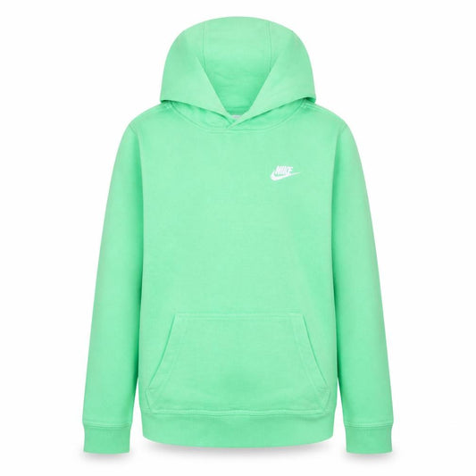 Nike Boys Green XL Pullover Hoodie with Logo and Kangaroo Pocket