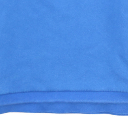 Lacoste Sport Men's Blue Crew Neck Long Sleeve Pullover Sweatshirt - Size S