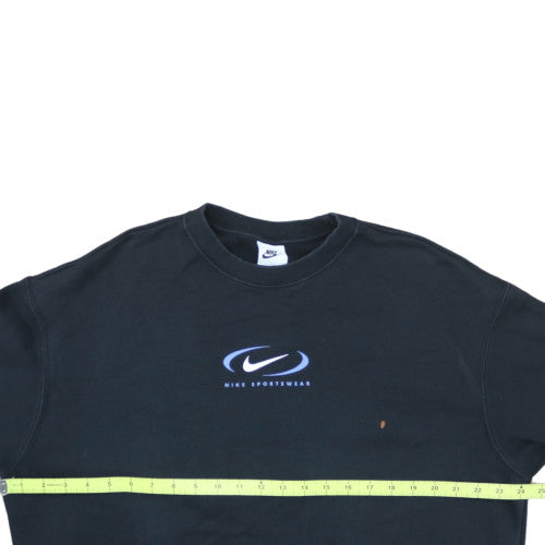 Nike Men's Black Sportswear Logo Pullover Sweatshirt Size S